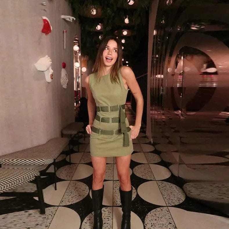 Beautiful Belted Dress FT094