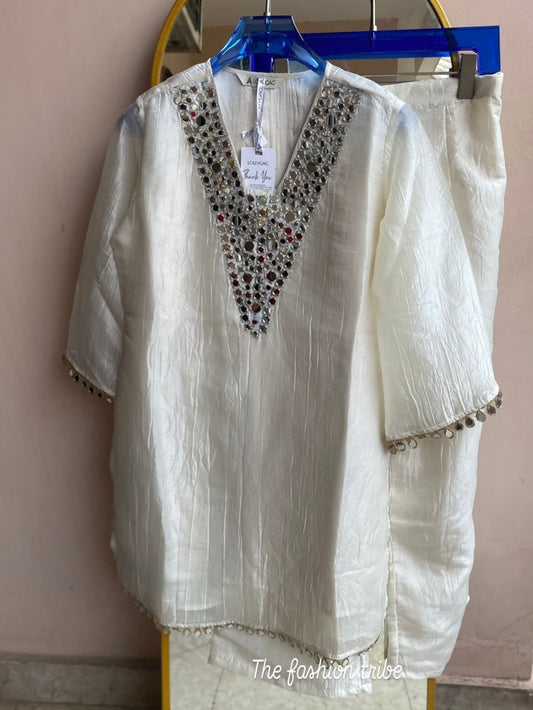 Beautiful Co-Ord Set With Mirror Work  FT196