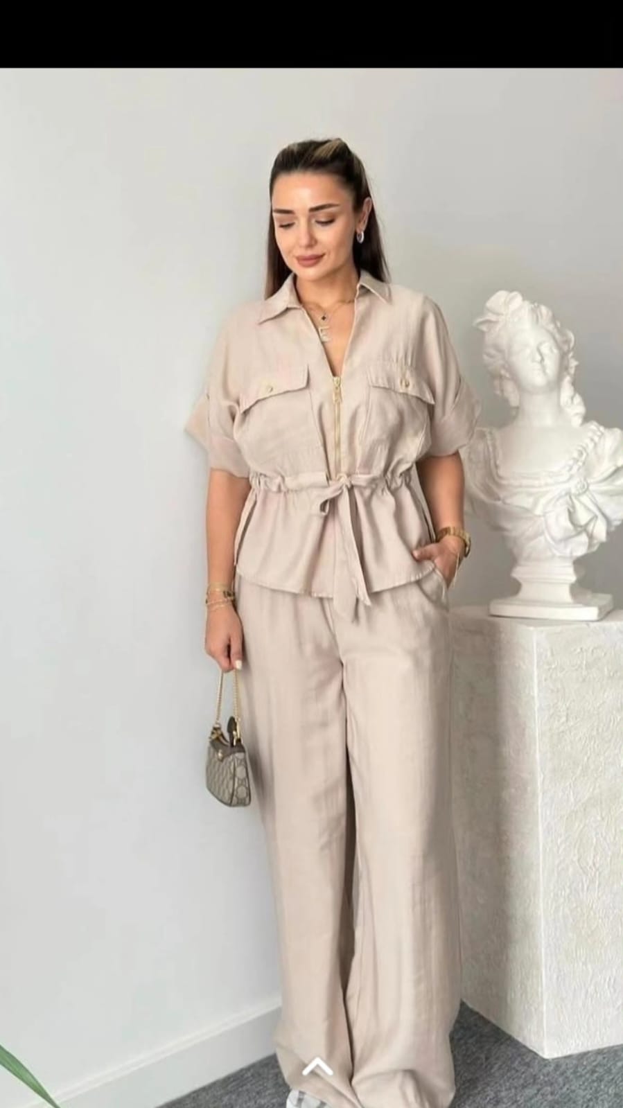 Beautiful Cotton Line Co-Ord Set FT151