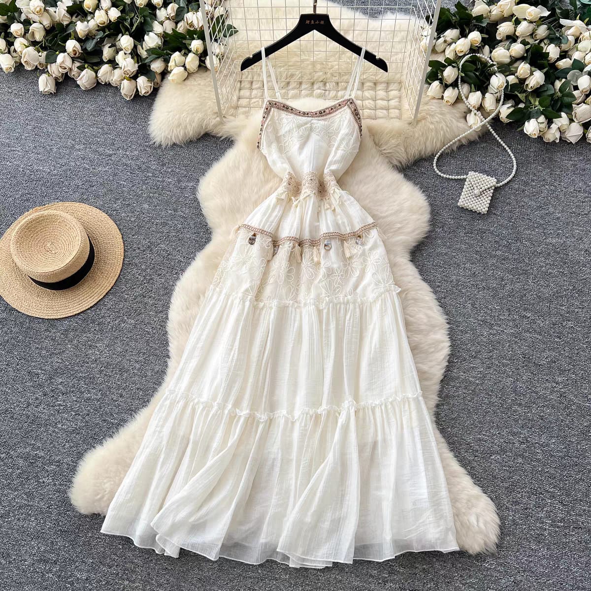 Beautiful Crochet Beach Dress FT044