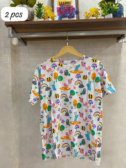 Beautiful Cute Print Top FT175