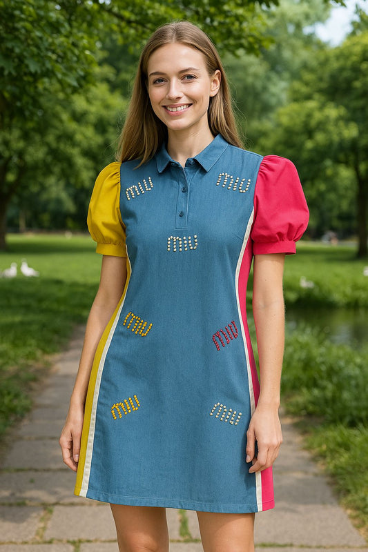 Beautiful Denim Dress FT194