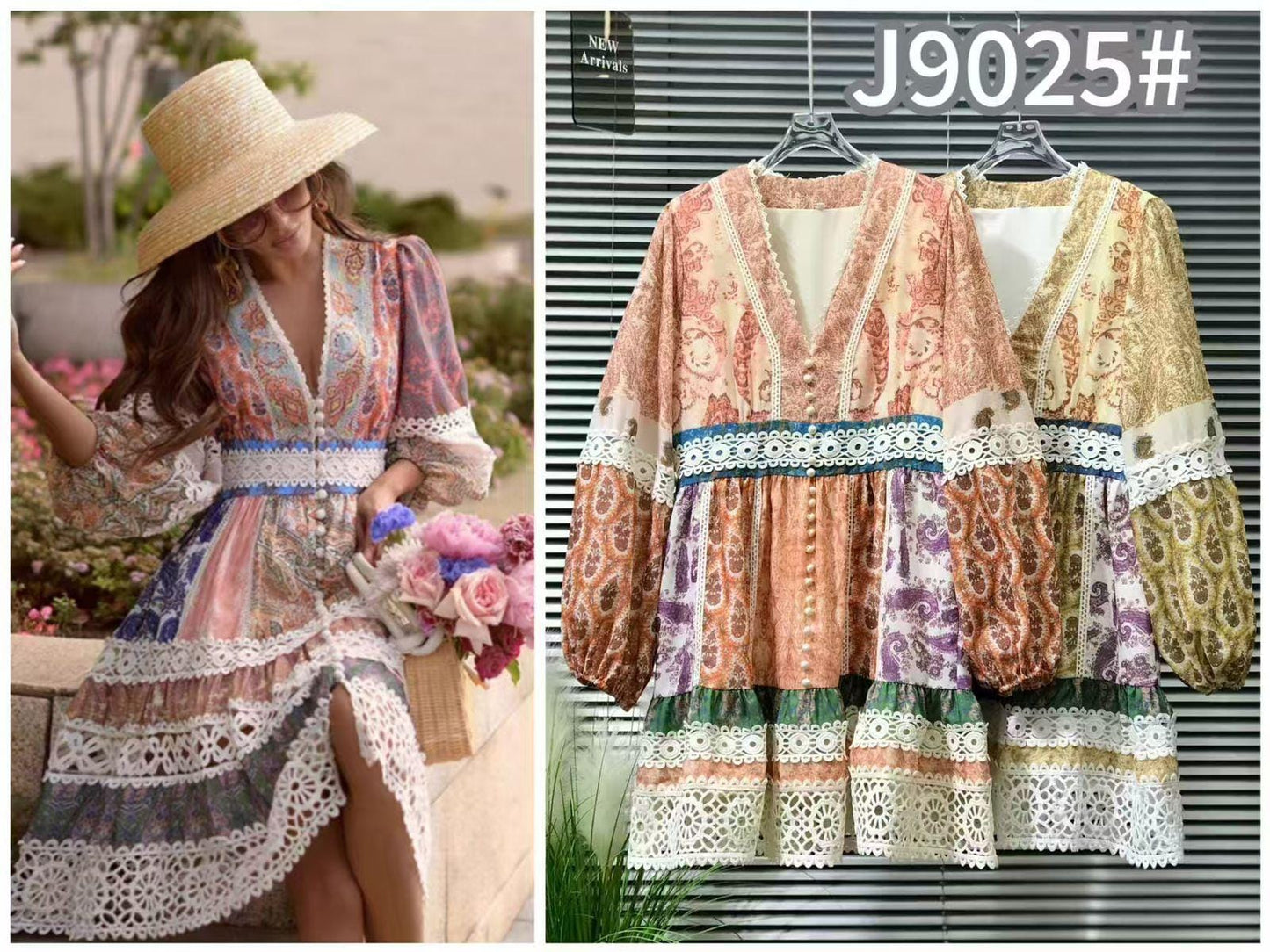 Beautiful  Lace Detailed Dress FT106