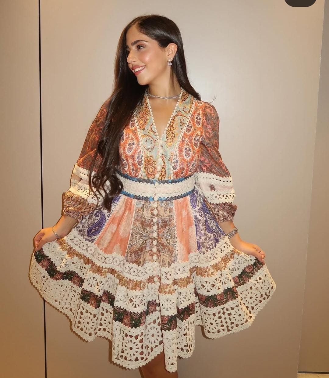 Beautiful  Lace Detailed Dress FT106