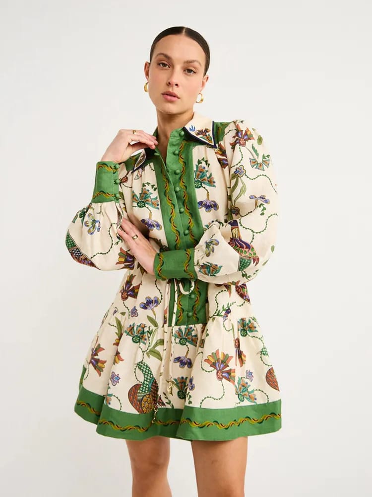 Beautiful Printed Dress FT190