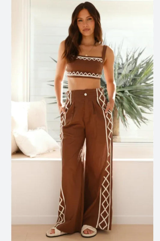 Beautiful Zig Wave Co-Ord Set  FT202