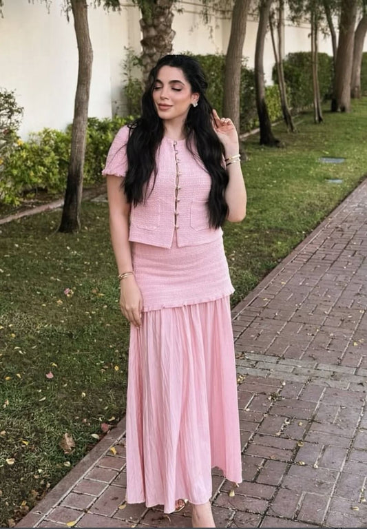Blush Breeze Co-Ord Set FT223