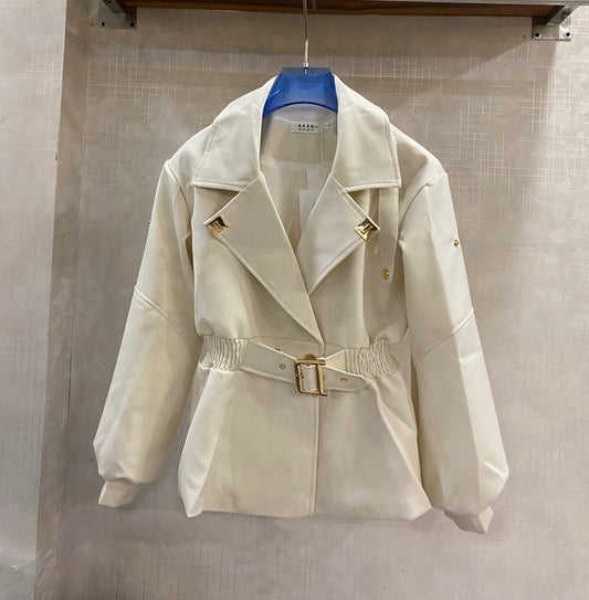 Modish Belted Trench Blazer FT437