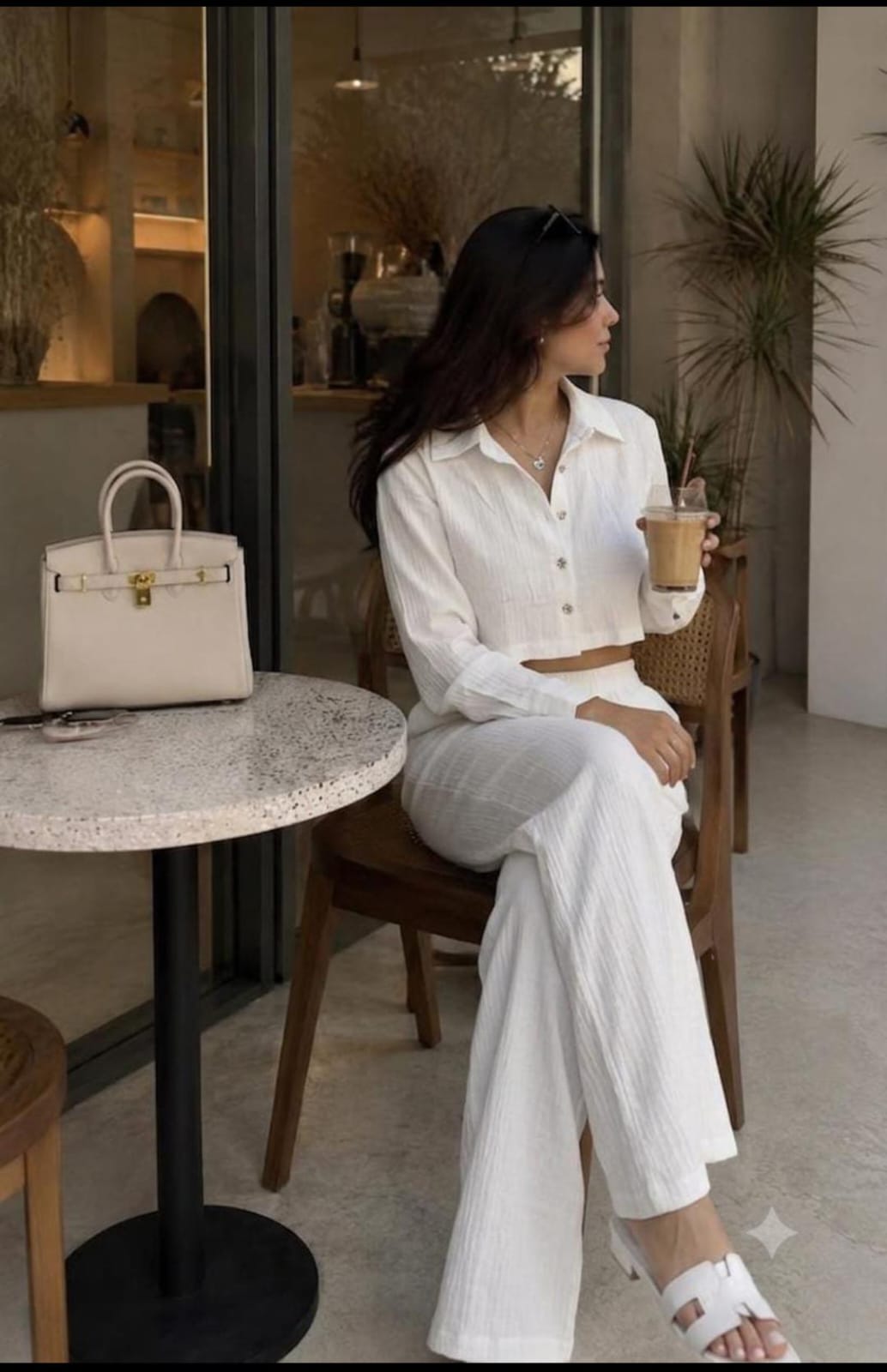 Cropped Shirt And Pants Set FT274