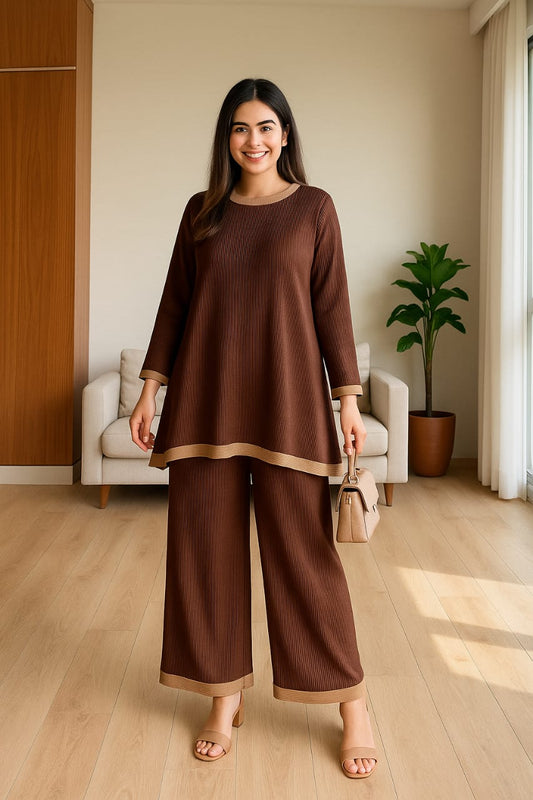 Luxury Pleated Co-Ord Set FT072