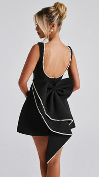 Very Pretty Beautiful Bow Short Dress FT013