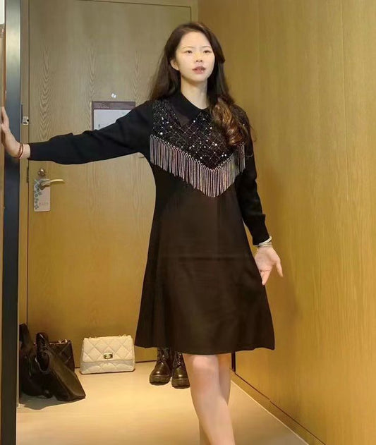 Knitted Sequences Dress FT239
