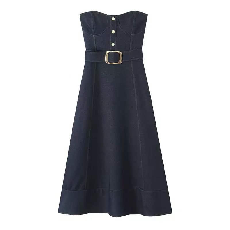 Strapless Belted Dress FT242