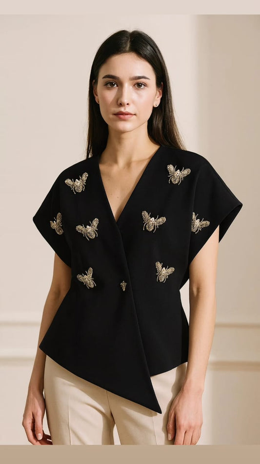 Stunning Blazer Bee Pattern Design FT243