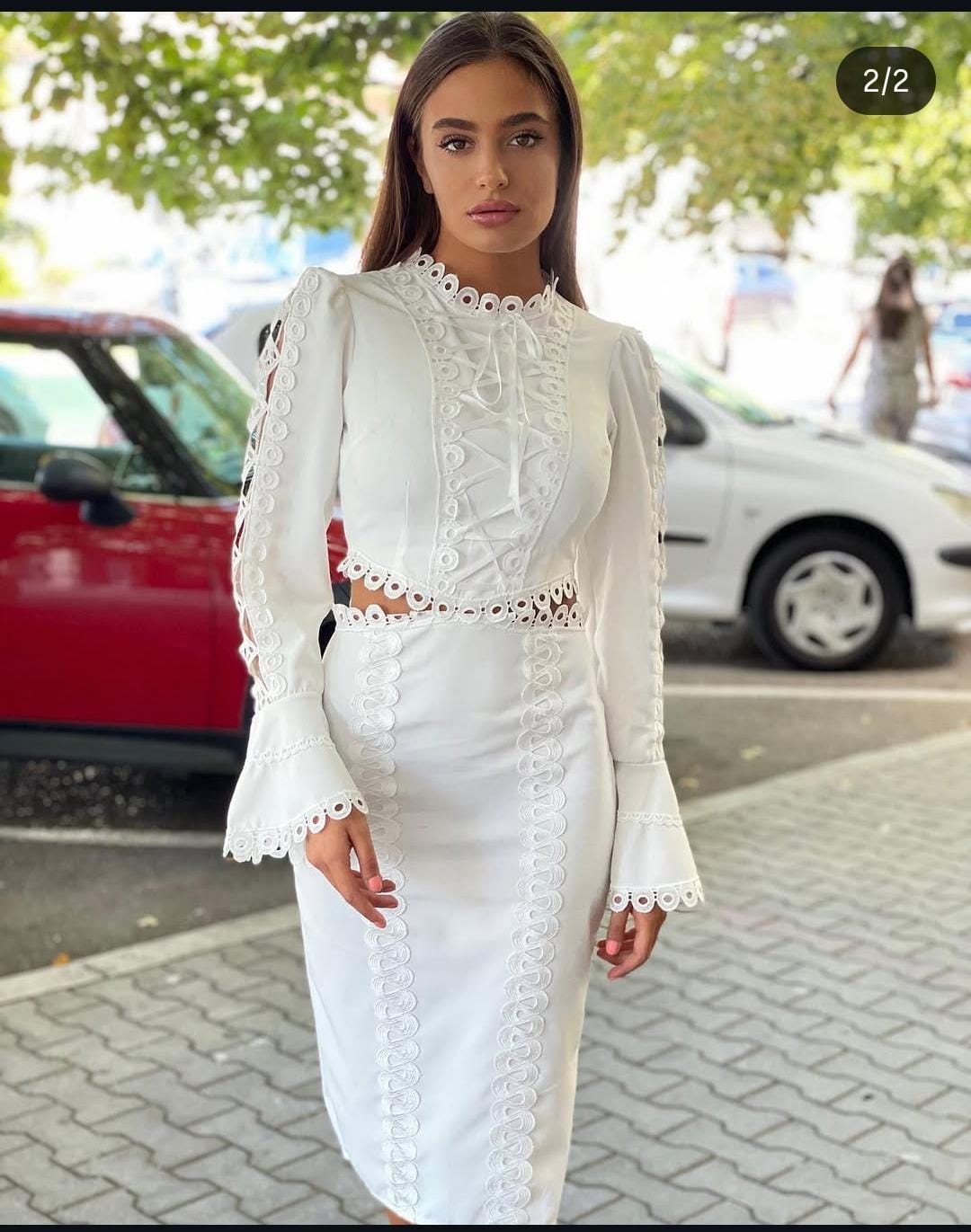 Lace Cutout Luxe Dress FT249