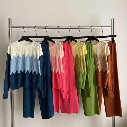 Knitted Candy Colors Co-Ord Set FT263