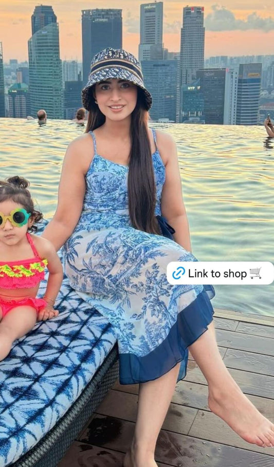 Printed Swimsuit With Sarong  FT352