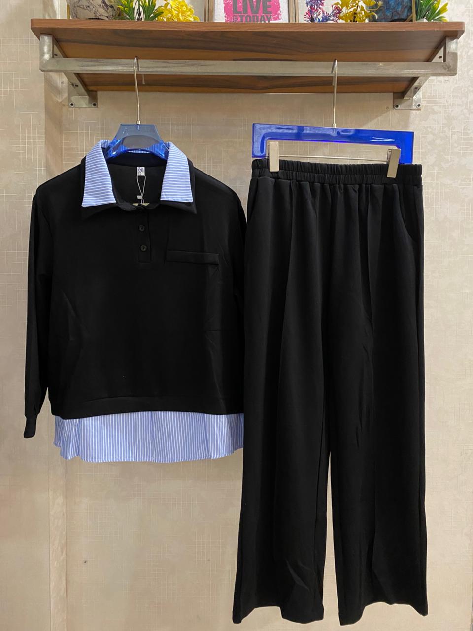 Striped Luxe Coord Set FT391