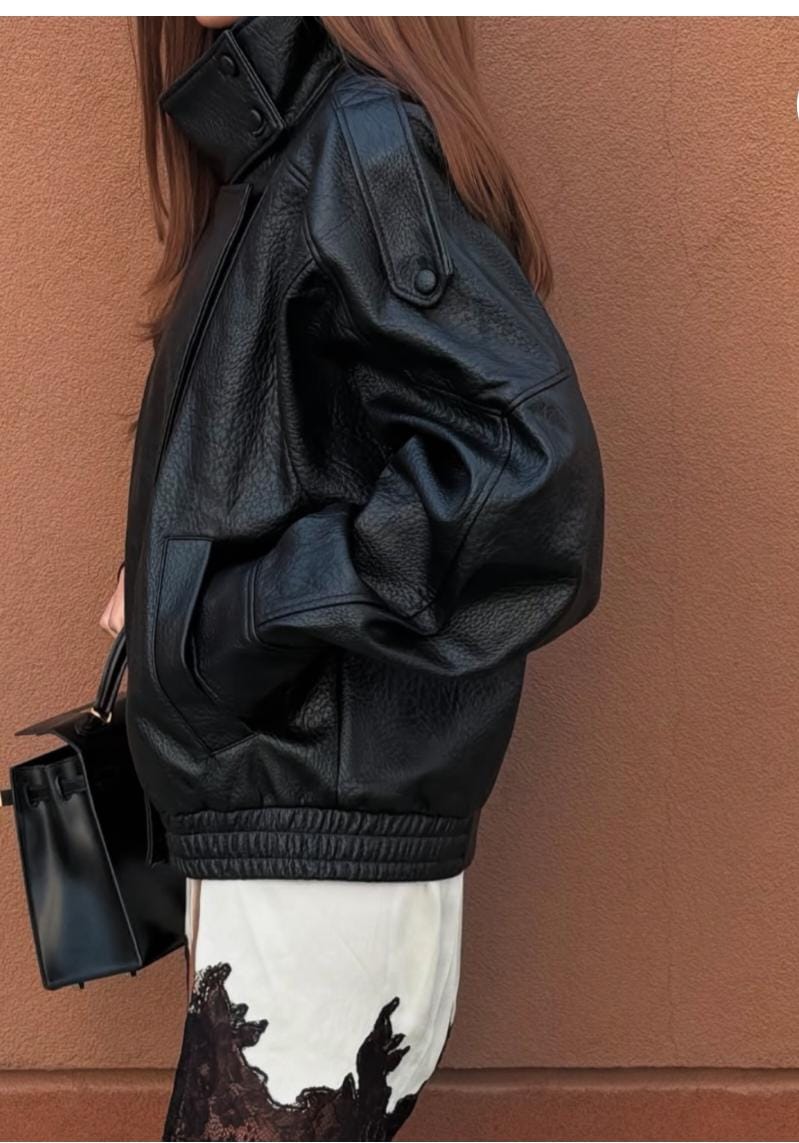 Exclusive Faux Leather Jacket FT397