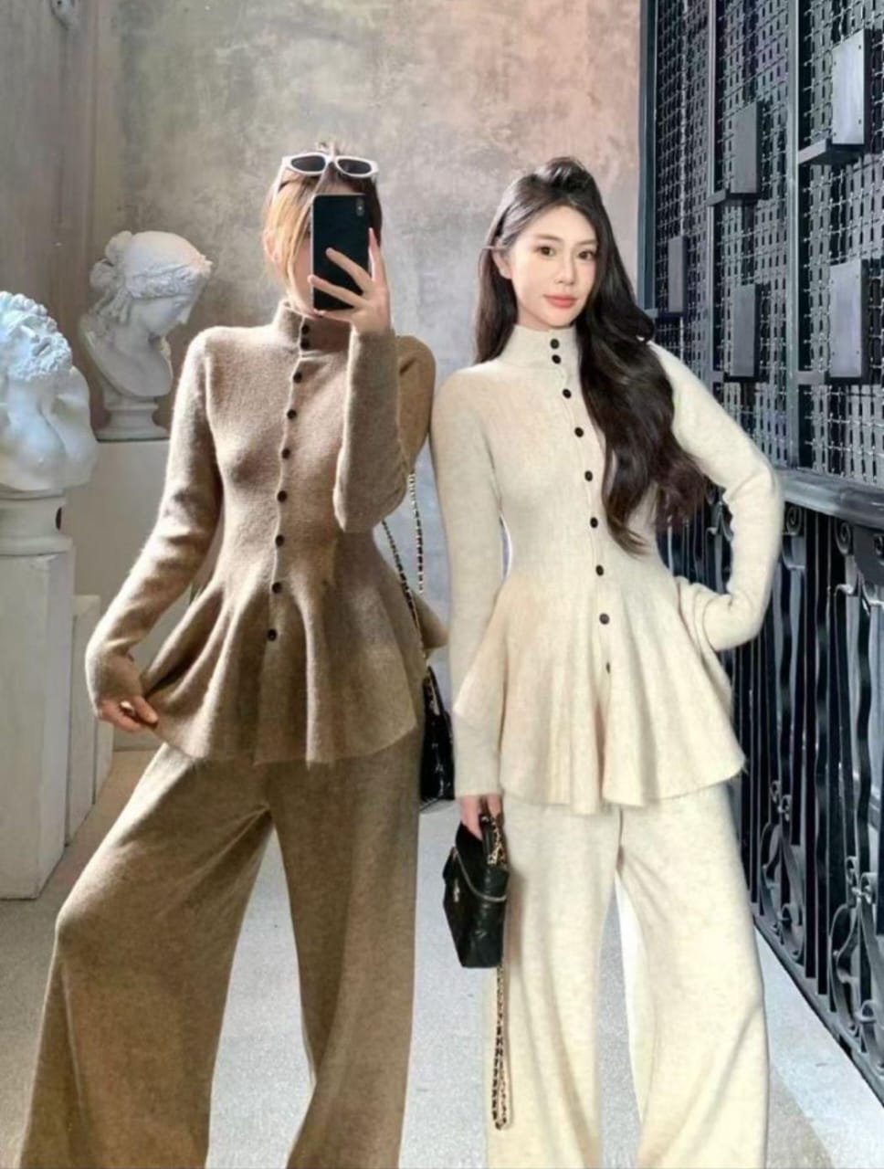 Peplum Style Woolen Coord FT399