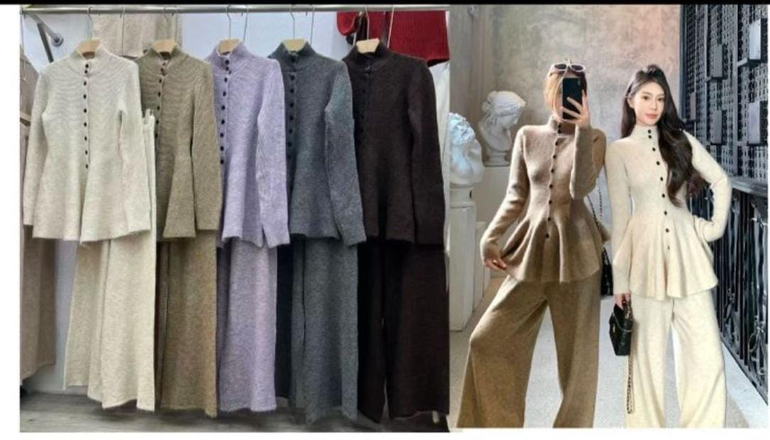 Peplum Style Woolen Coord FT399