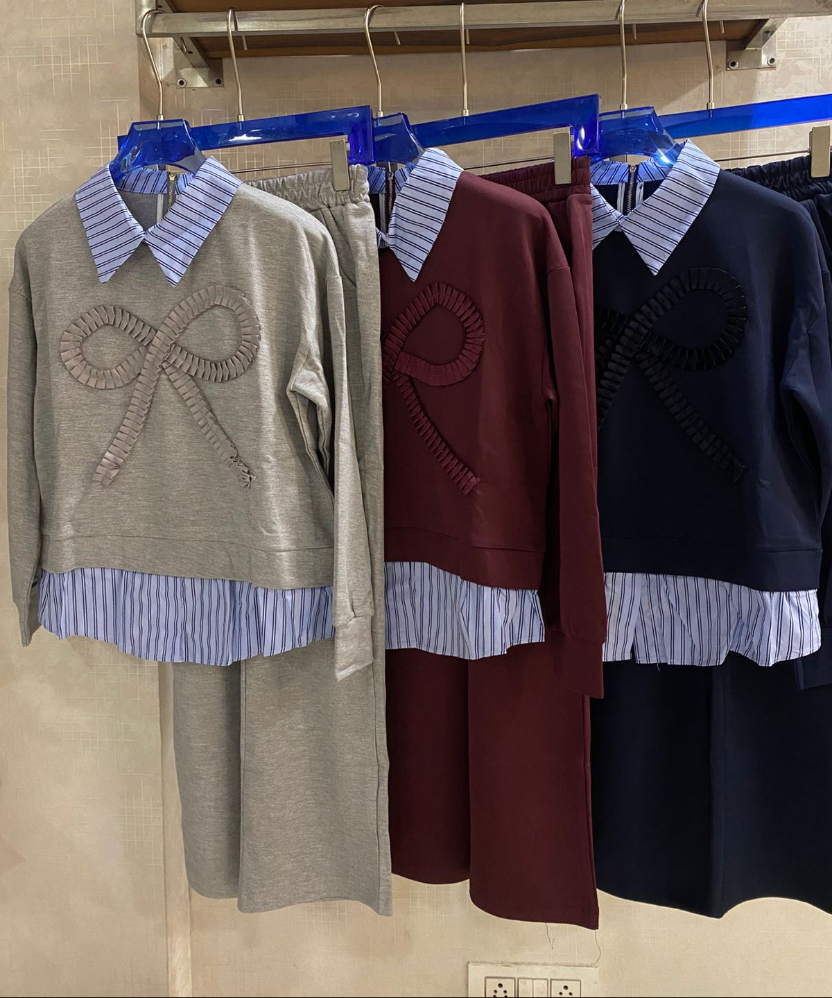 Stunning Fit Bow Patterned Co-Ord Set FT408