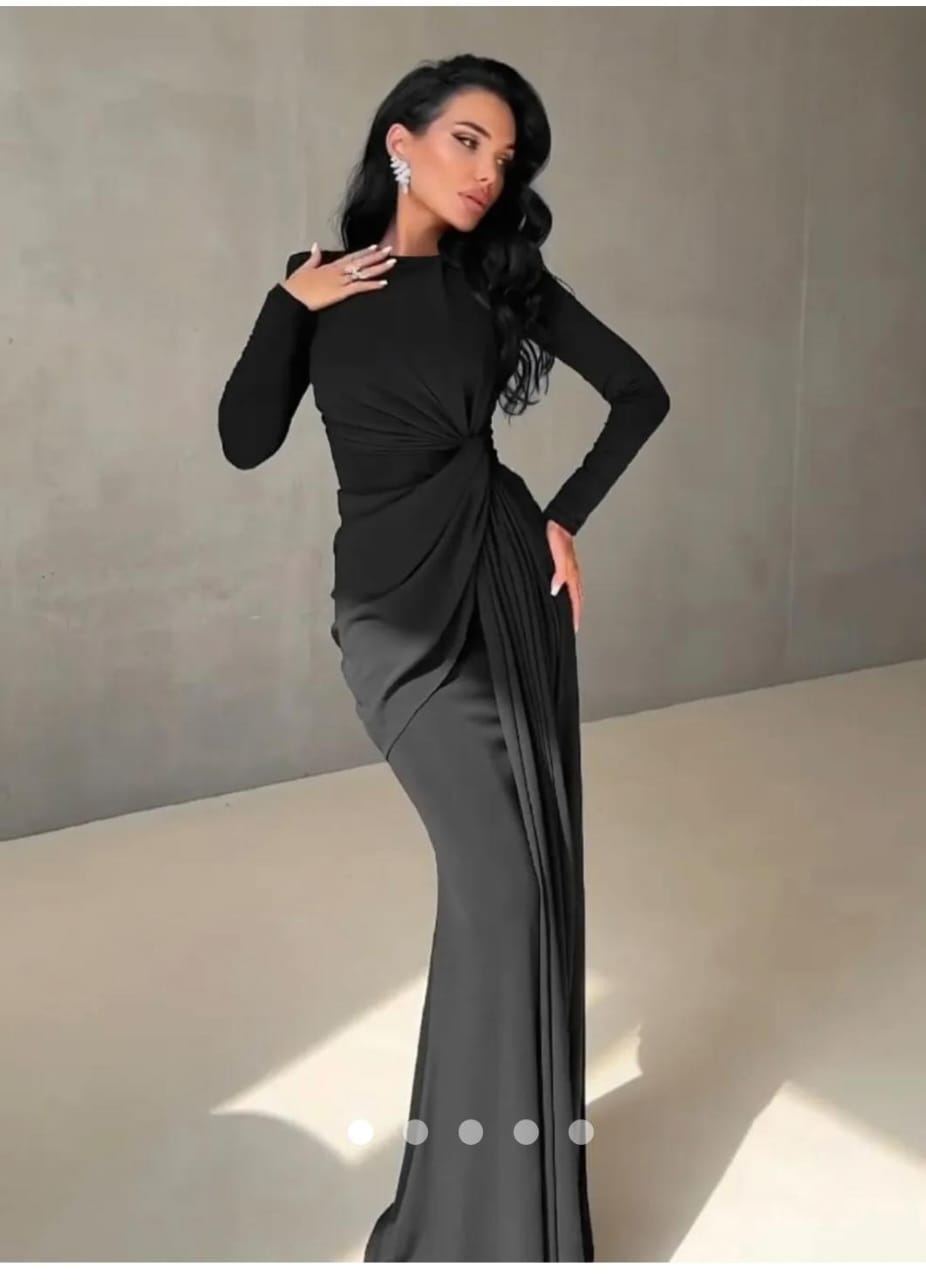Draped Knotted Dress FT407