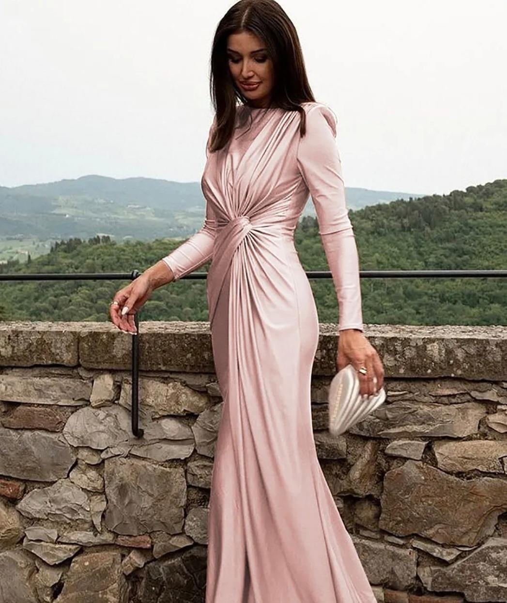 Draped Knotted Dress FT407