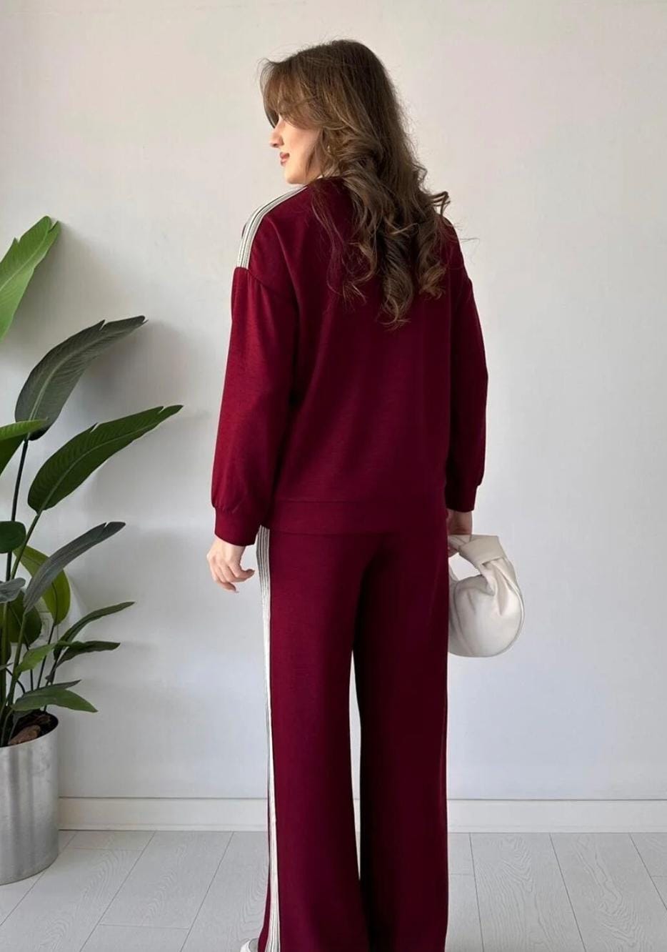 Collar Patterned Comfortable Co-Ord Set FT403