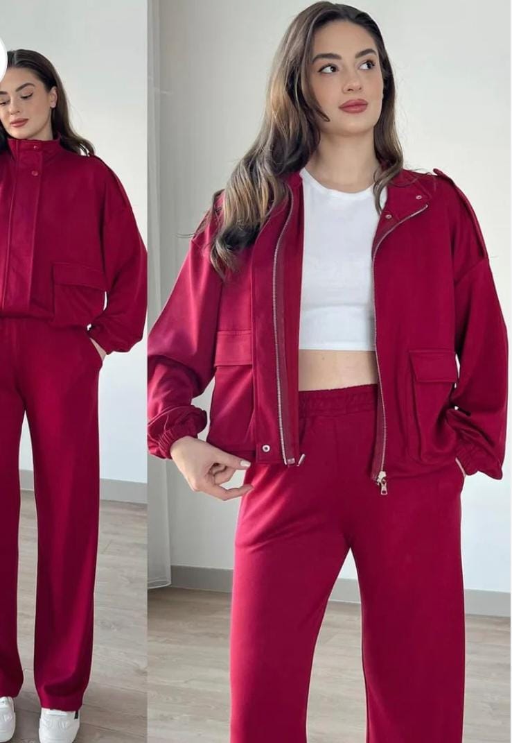 Classic zipper Co-Ord Set FT405