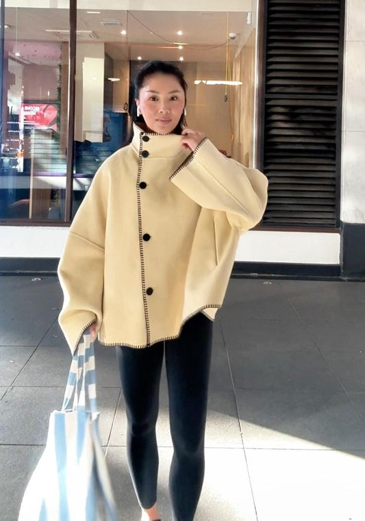 Woolen Ponchu Style Coat/Jacket FT409