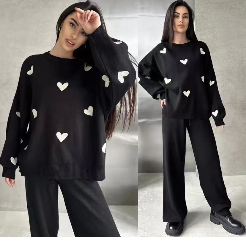 Heart Printed Co-Ord Set FT412