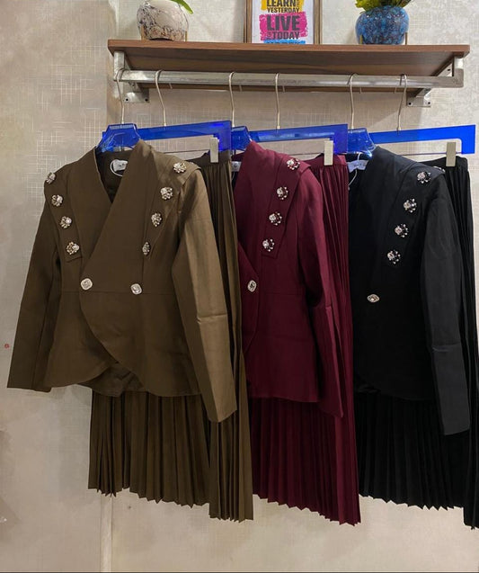 Regal Blazer and Skirt Set FT419
