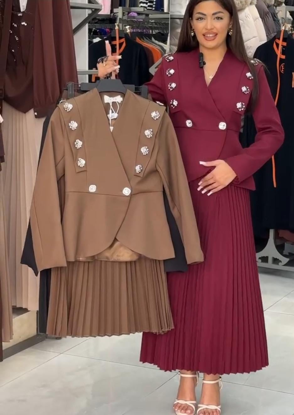 Regal Blazer and Skirt Set FT419