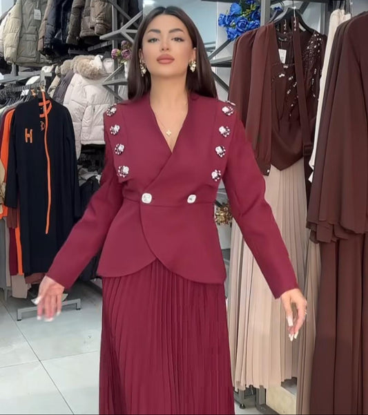 Regal Blazer and Skirt Set FT419