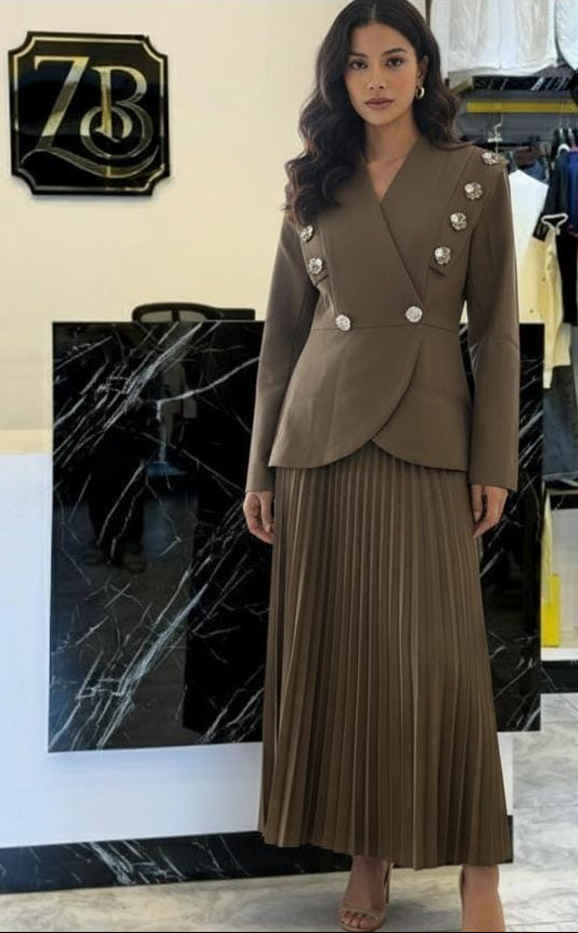 Regal Blazer and Skirt Set FT419