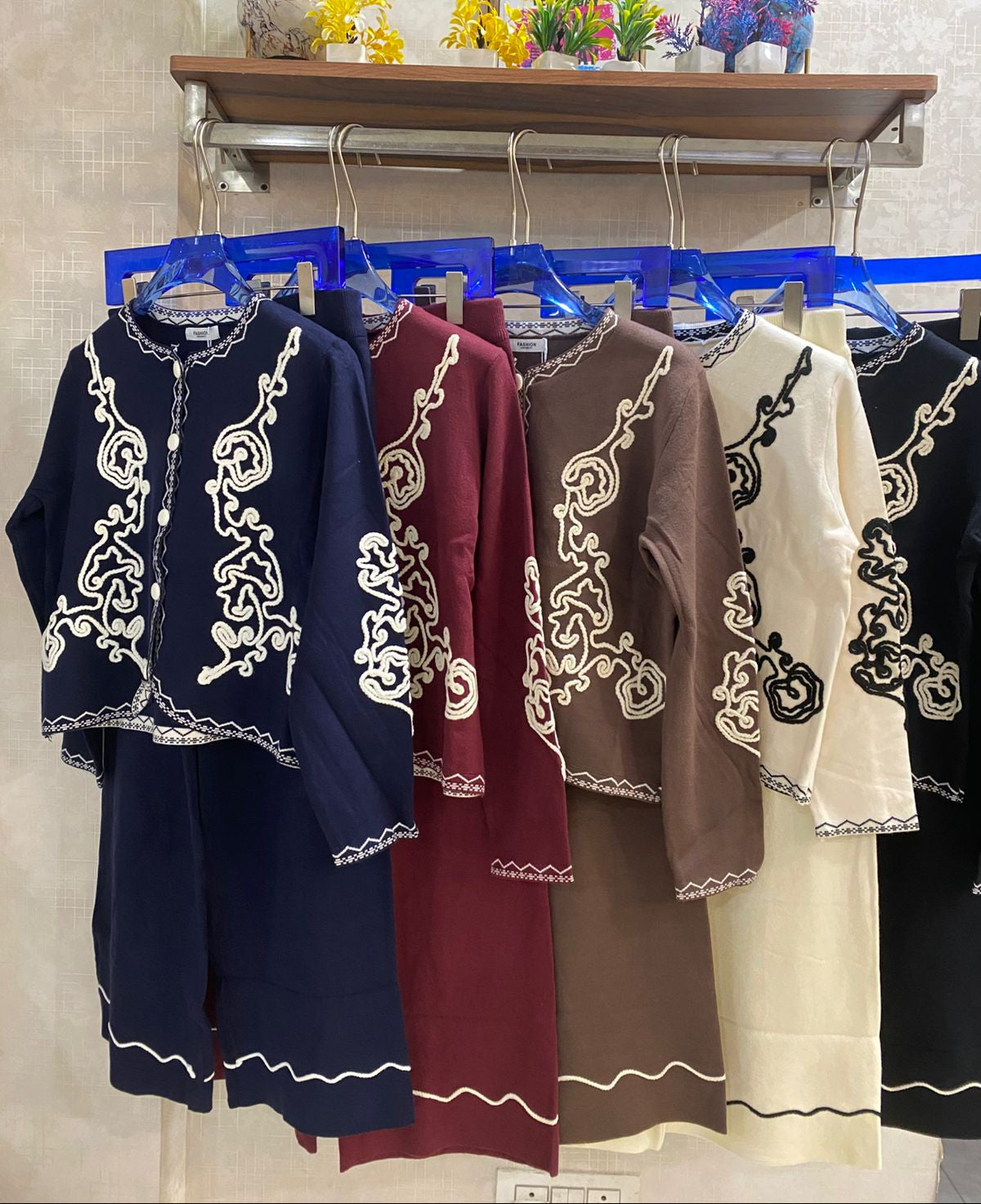 Fully Embroidered Woolen Coord Set FT421