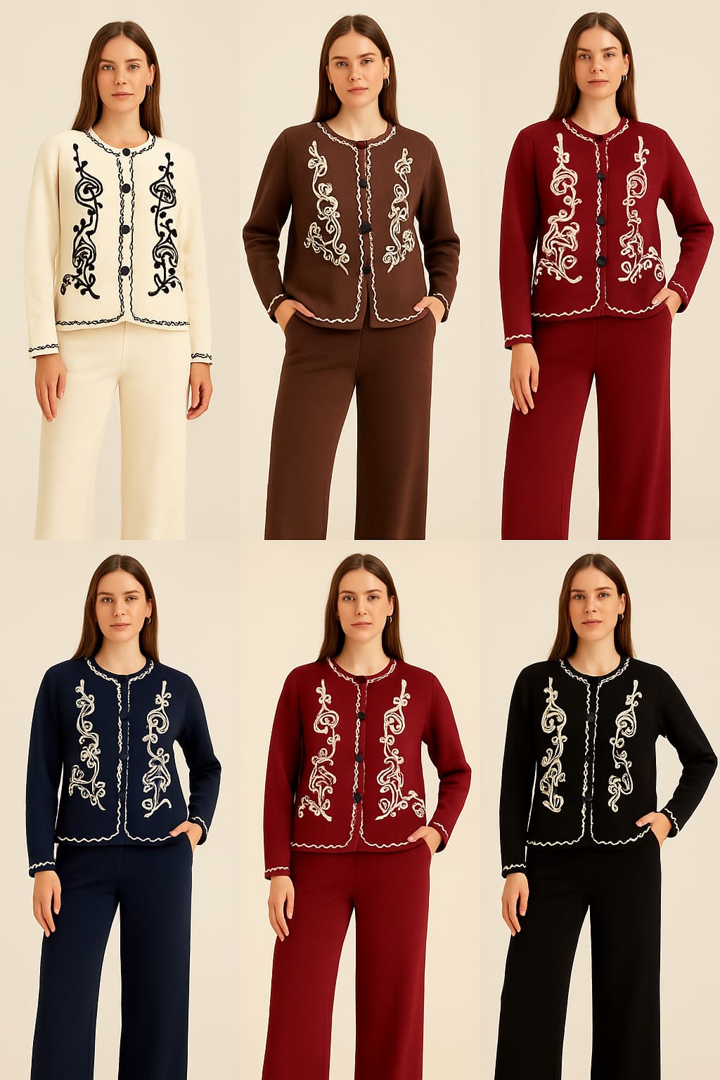 Fully Embroidered Woolen Coord Set FT421