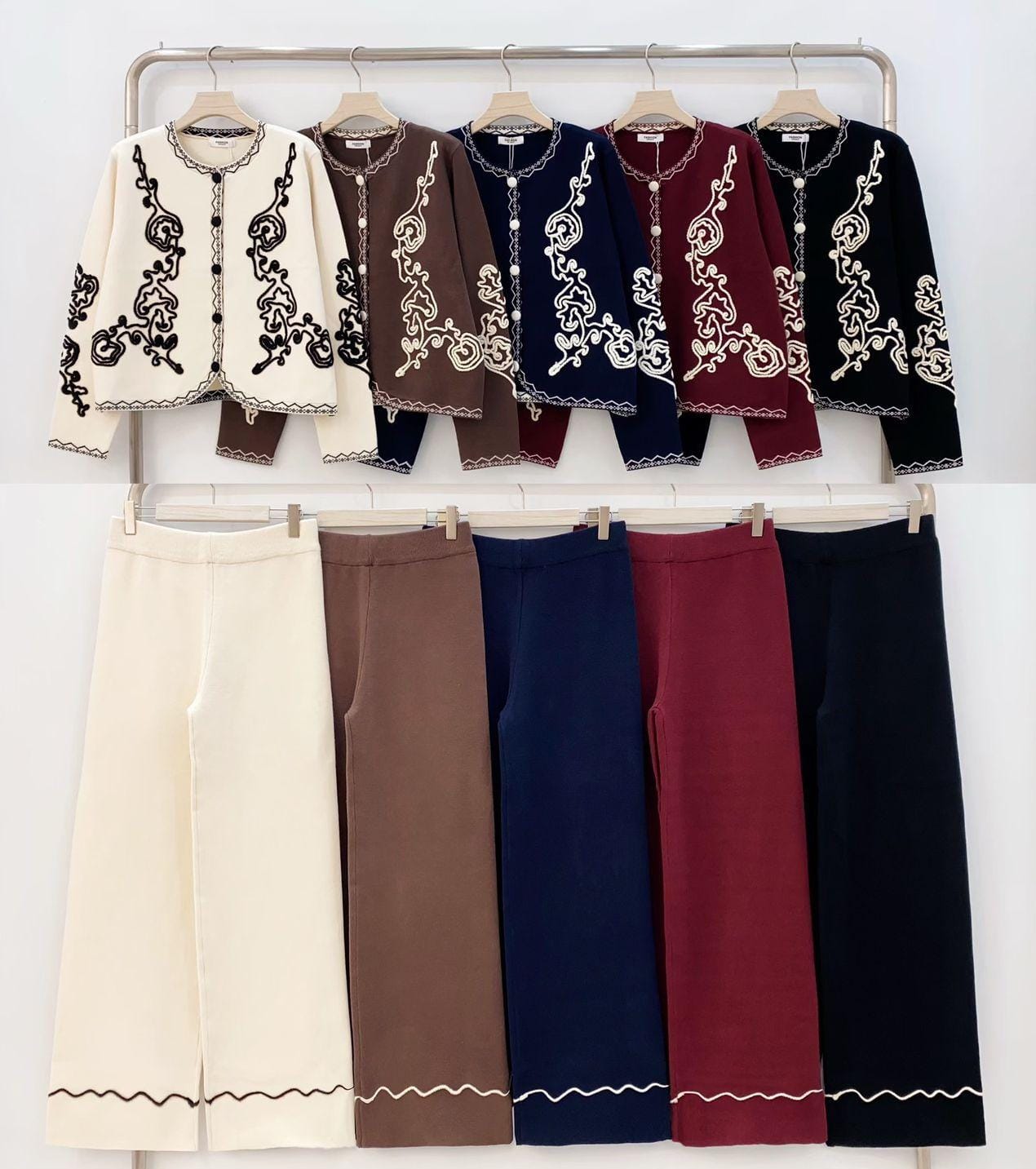 Fully Embroidered Woolen Coord Set FT421