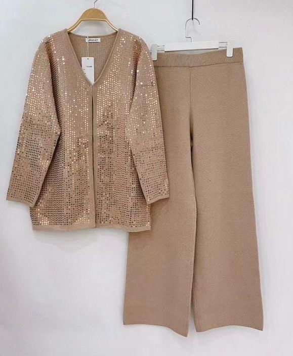 Stellar Sequin Woolen Coord Set FT426