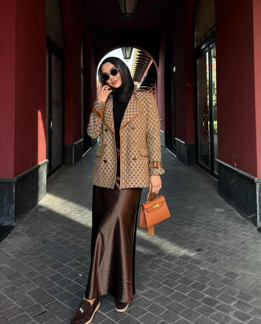 Luxe Premium Blazer With Belt FT441