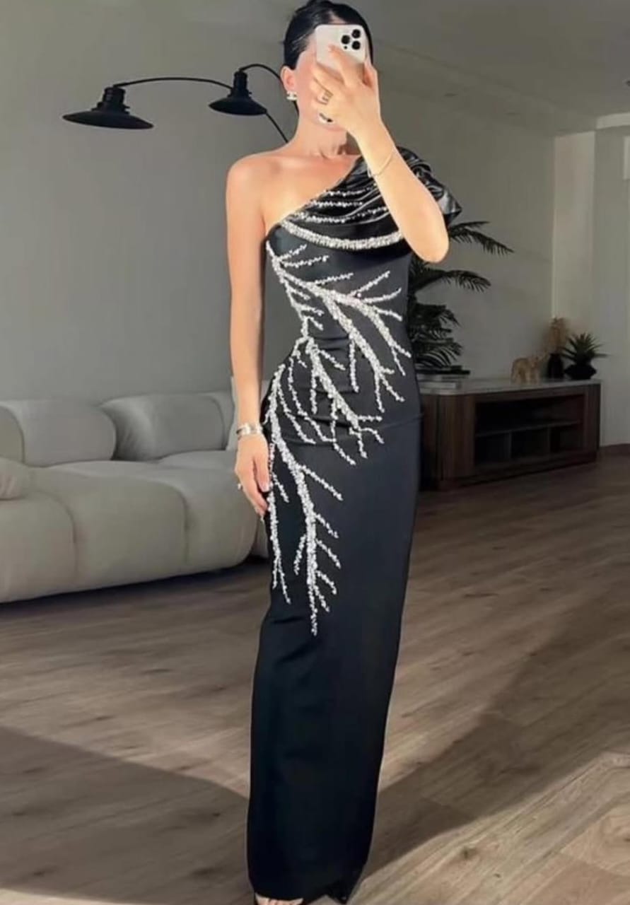 Embellished Velvet Dress FT442