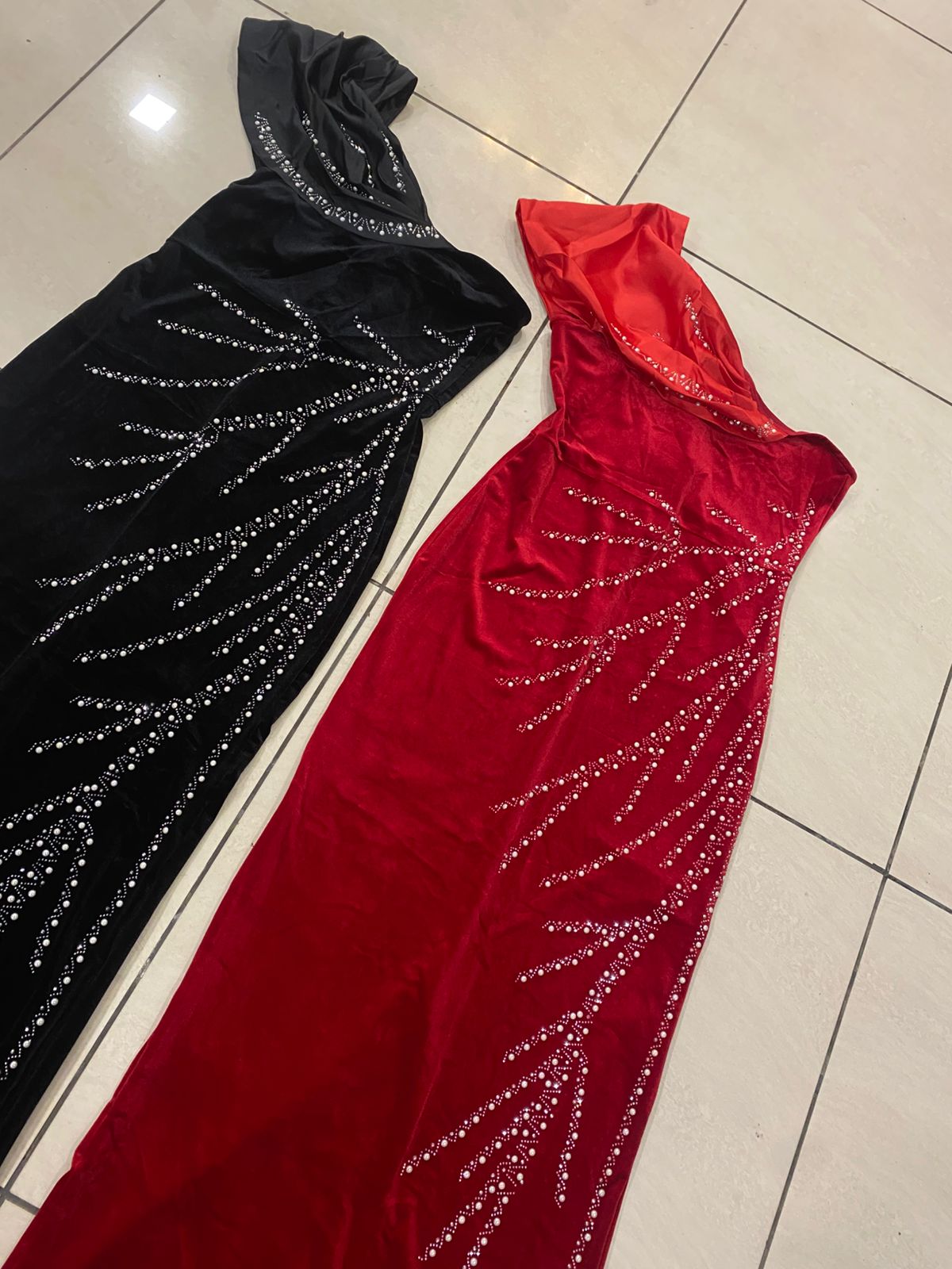 Embellished Velvet Dress FT442