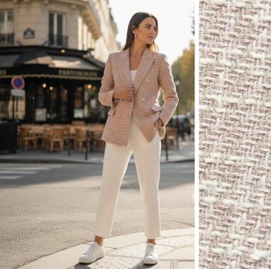 Textured Tweed Blazer FT449