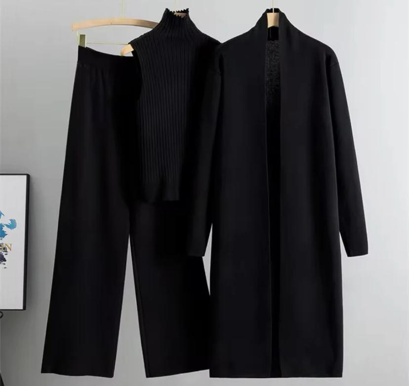 Suhana Woolen Long Shrug Pants and Inner 3 pcs Set FT458