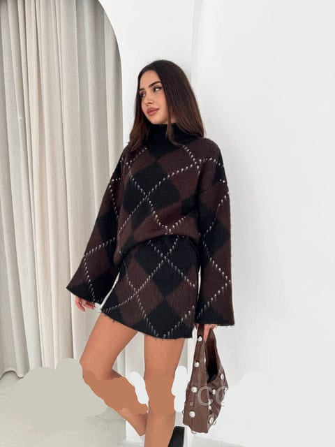 Woolen Skirt Set FT462