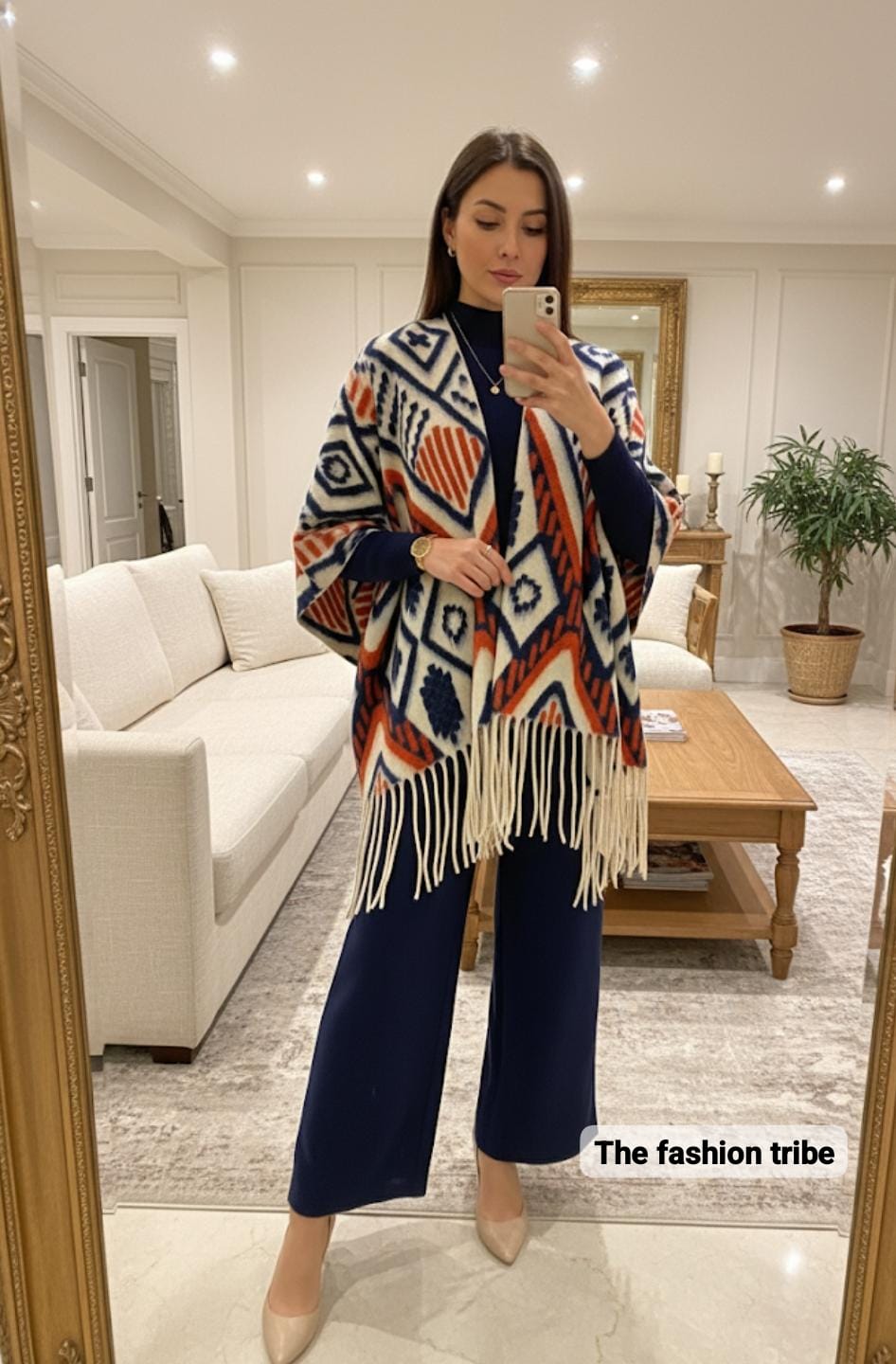 The Royal Retreat Coord Set with Heavy Woolen Stole FT492