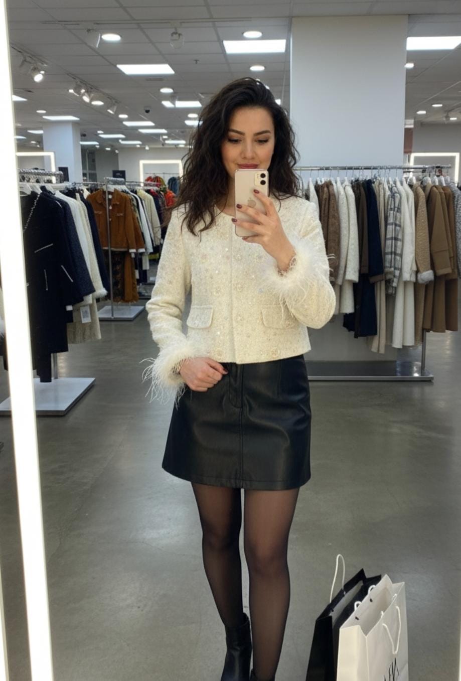 Tweed Embellished Jacket FT496