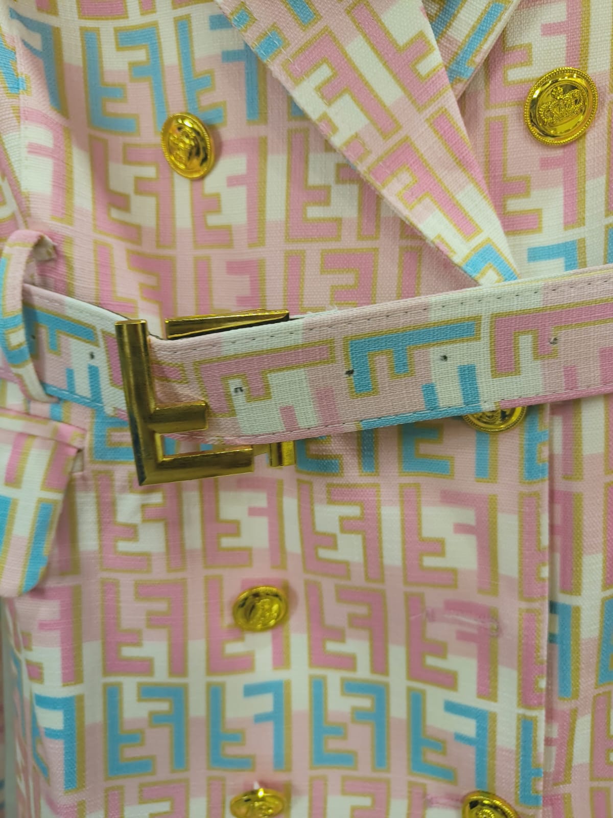 Branded Long Coat/Blazer Dress FT498