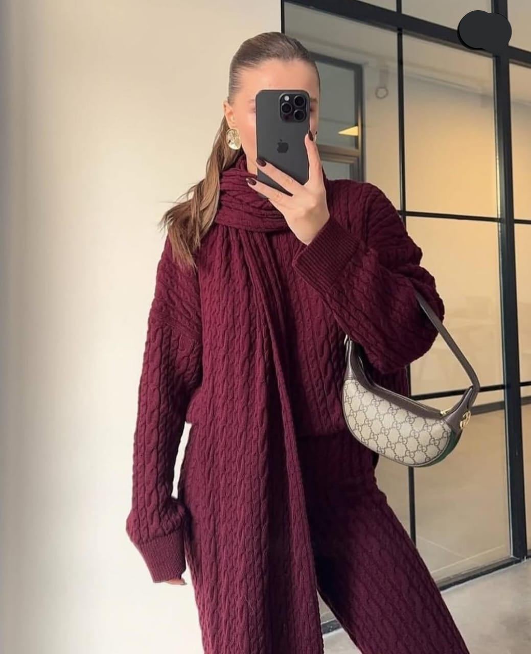 Braided Luxury with Scarf Coord Set FT509